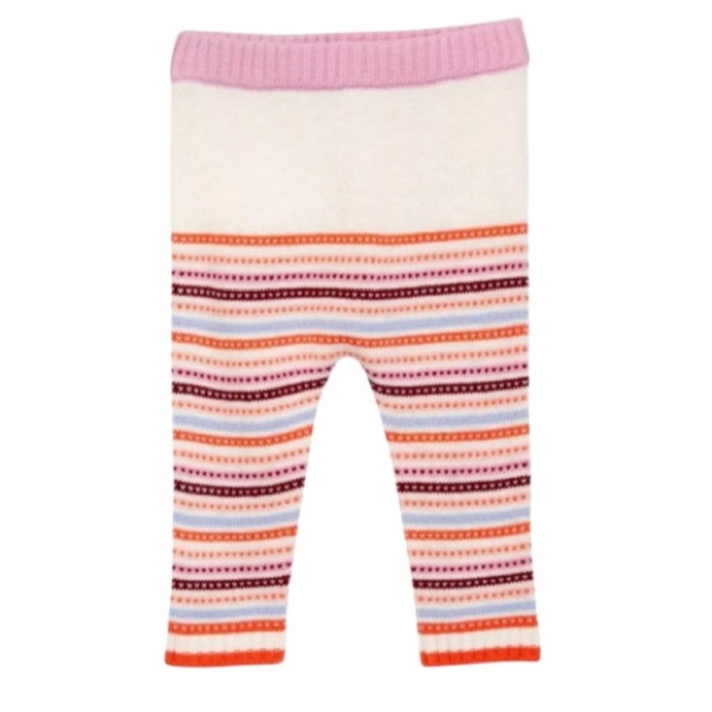 Missoni Stripe Sweaterknit Leggings Pants Baby Girl 6 - 9 Months Pink Stripe NWT